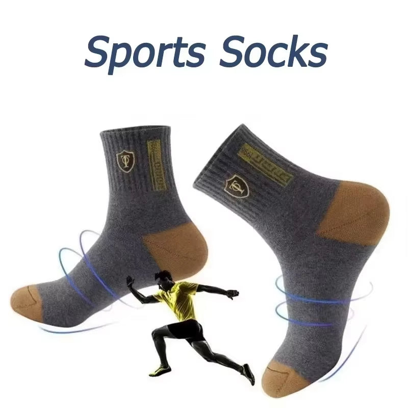 Breathable Cotton Sports Stockings Men Bamboo Fiber Autumn and Winter Men Socks