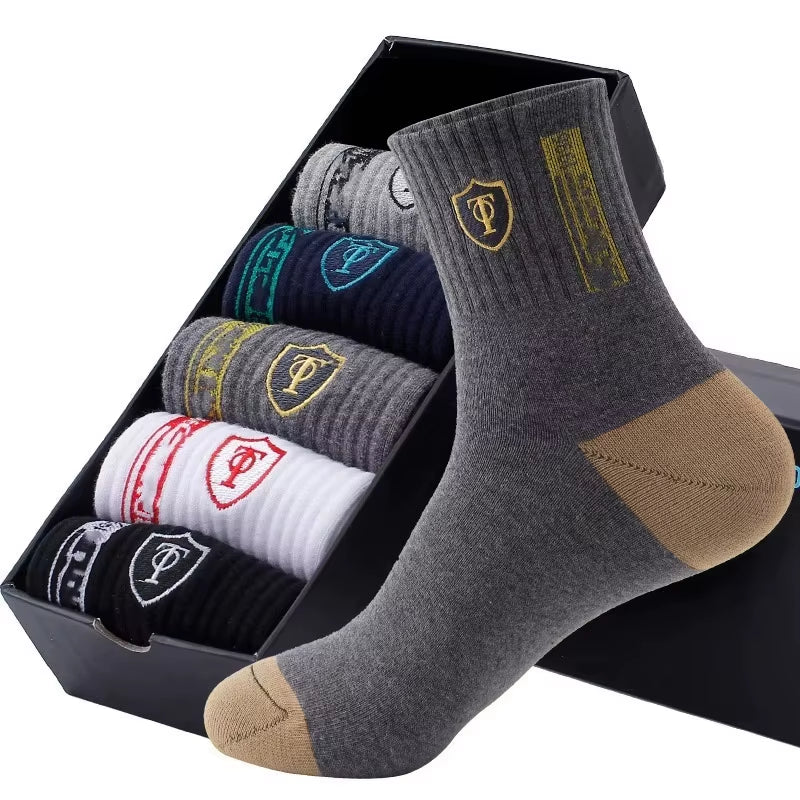 Breathable Cotton Sports Stockings Men Bamboo Fiber Autumn and Winter Men Socks