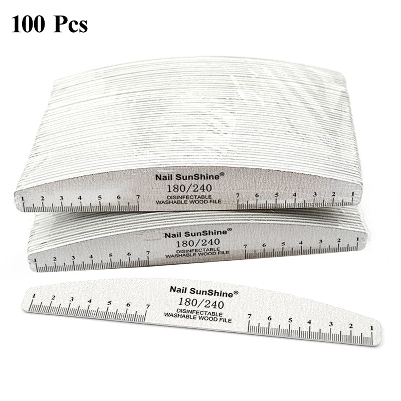 50Pcs Wooden Nail Files – Sanding Blocks