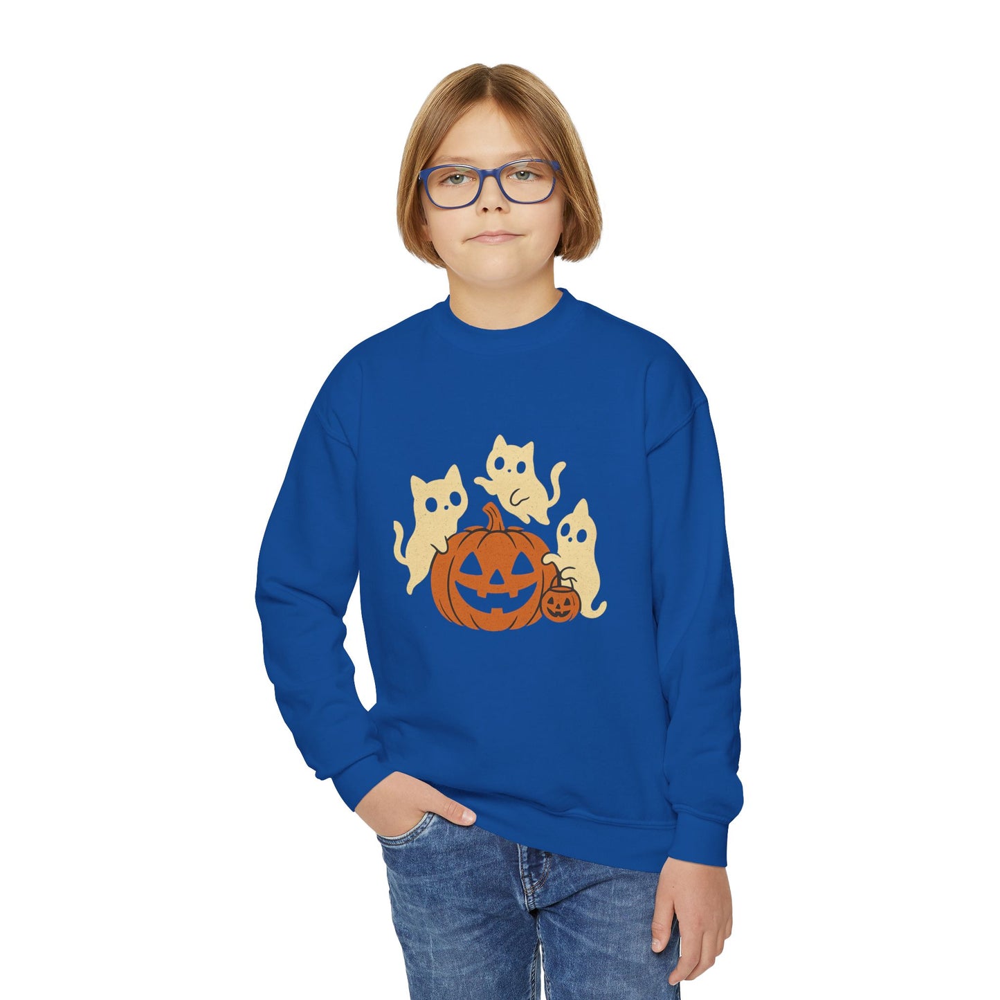 Haunted Kittens Youth Crewneck🐾👻