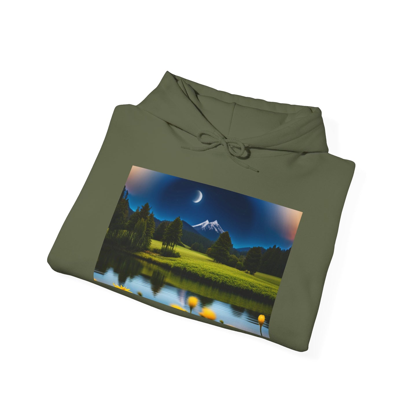 Unisex Heavy Blend™ Hooded Sweatshirt (Moon and Stars)