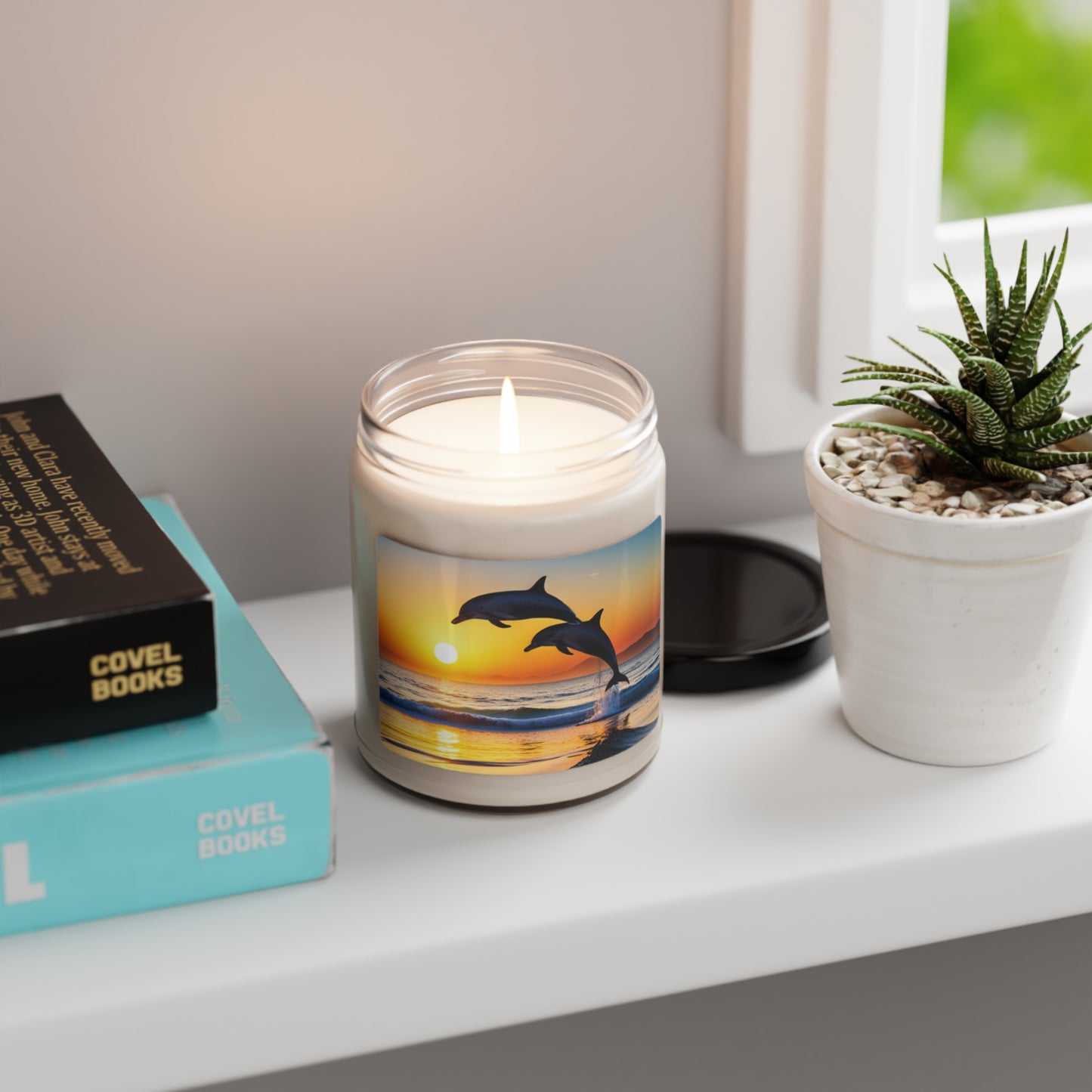 Scented Soy Candle, 9oz (Dolphin)