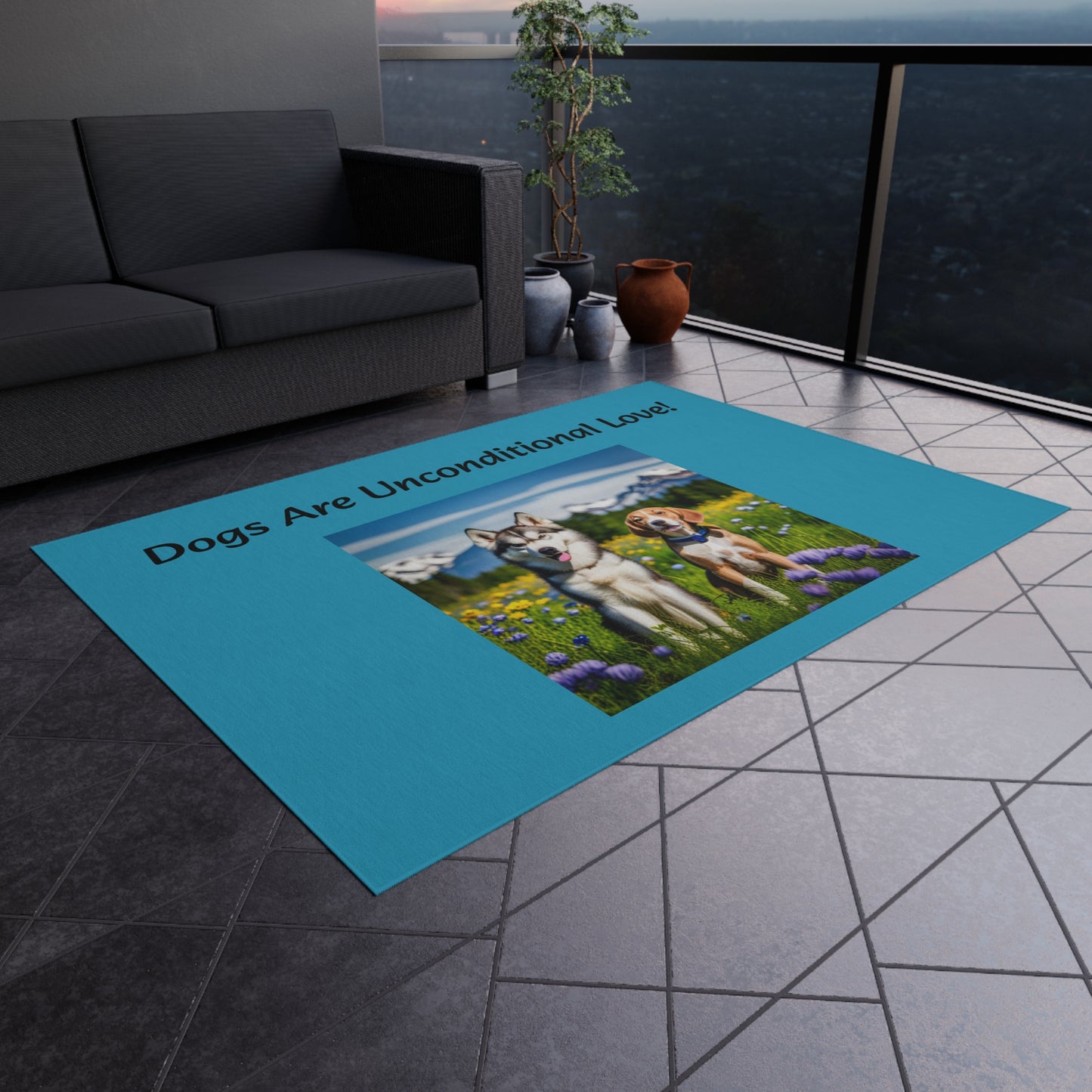 Outdoor Rug (Dogs Love)