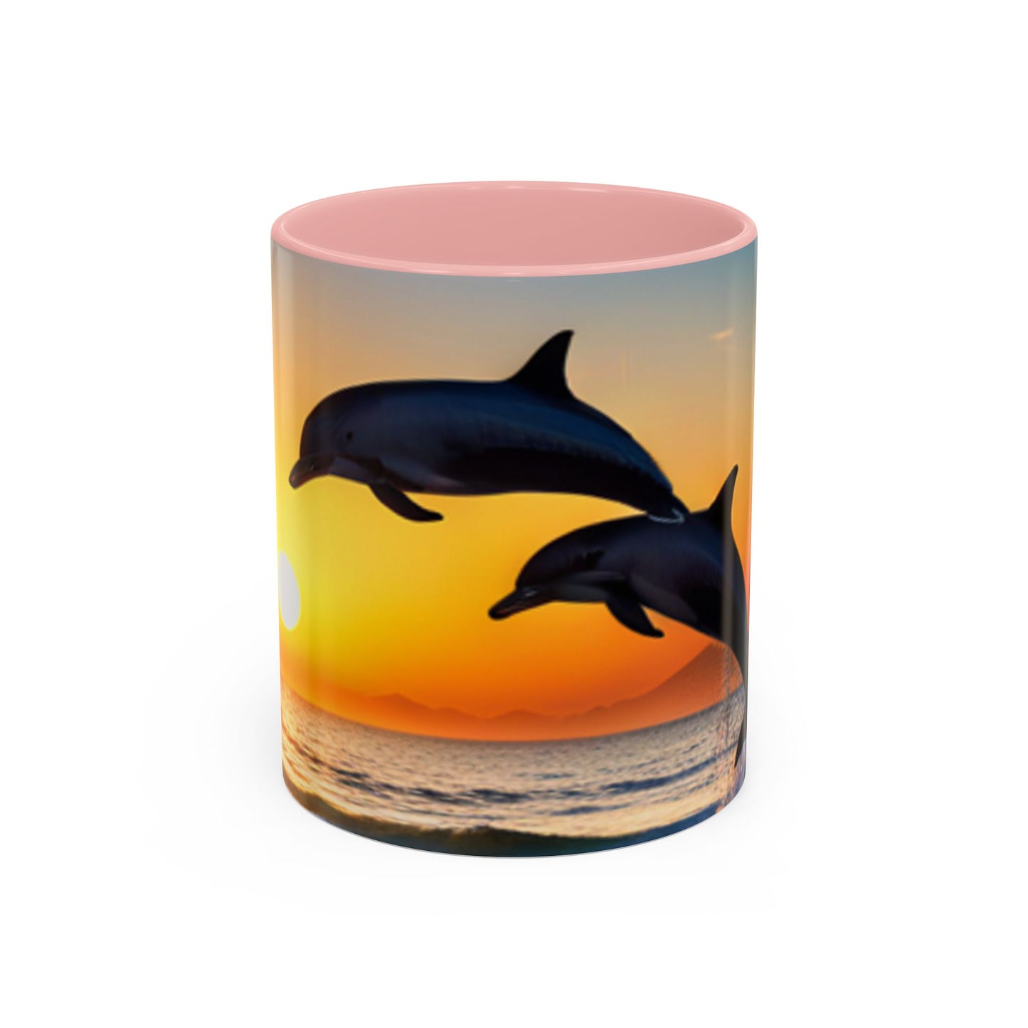 Accent Coffee Mug, 11oz (Dolphins)