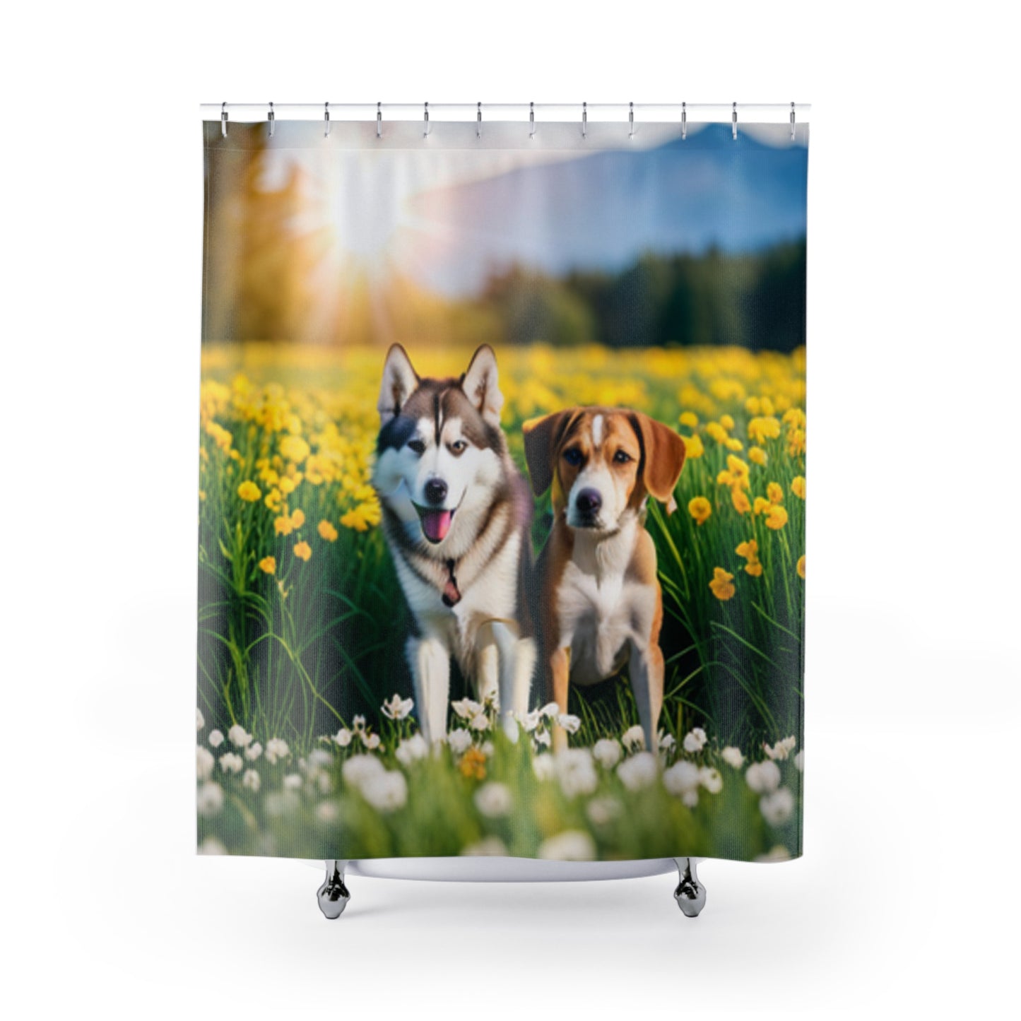 Shower Curtains (Husky/Beagle)
