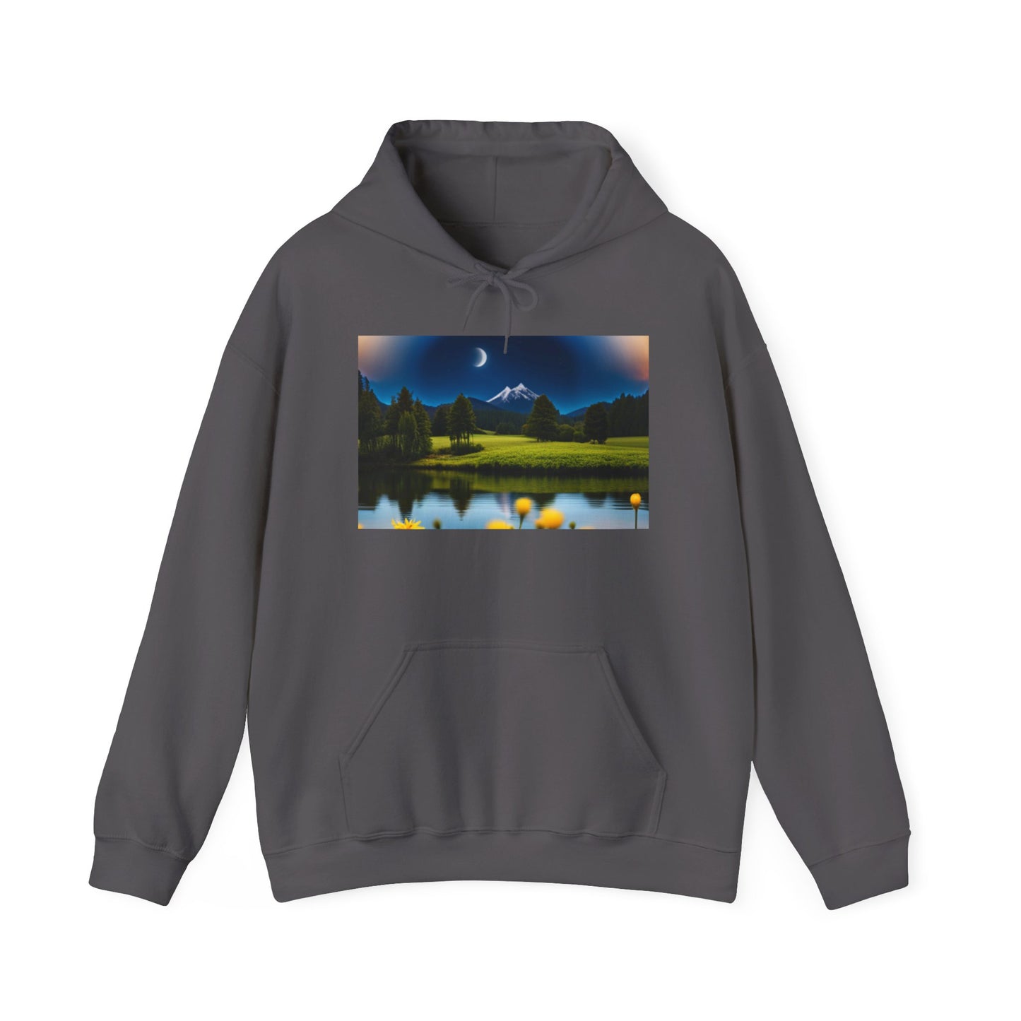 Unisex Heavy Blend™ Hooded Sweatshirt (Moon and Stars)