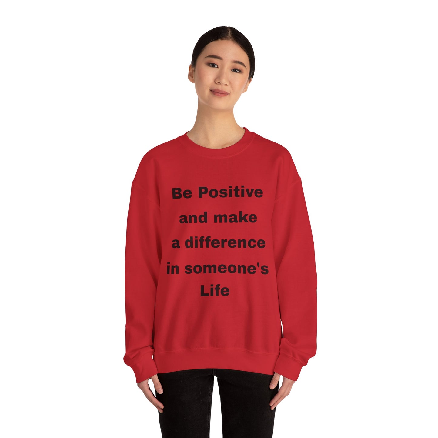 Unisex Heavy Blend™ Crewneck Sweatshirt (Be Positive)