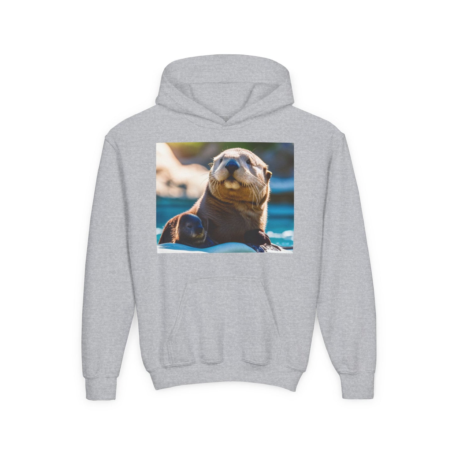 Youth Heavy Blend Hooded Sweatshirt (Sea Otters)