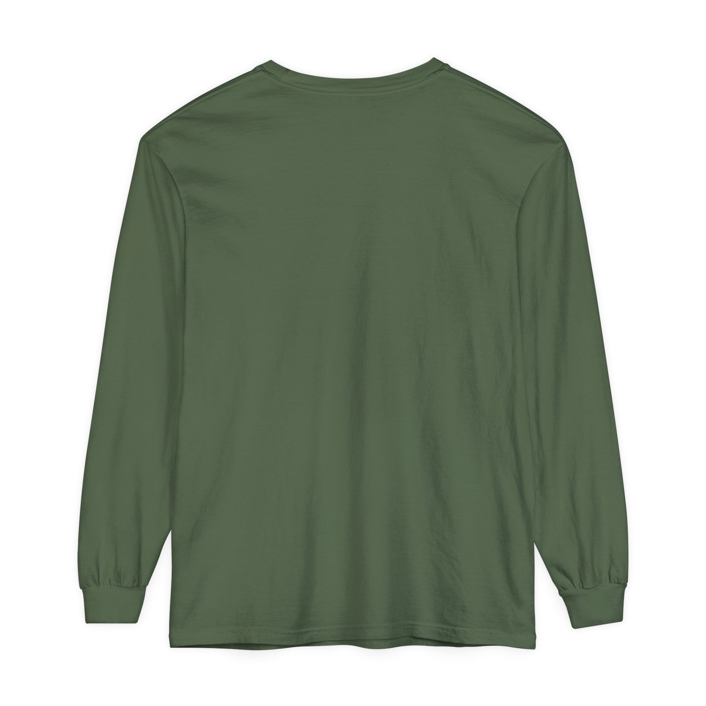 Unisex Garment-dyed Long Sleeve T-Shirt (Deer)