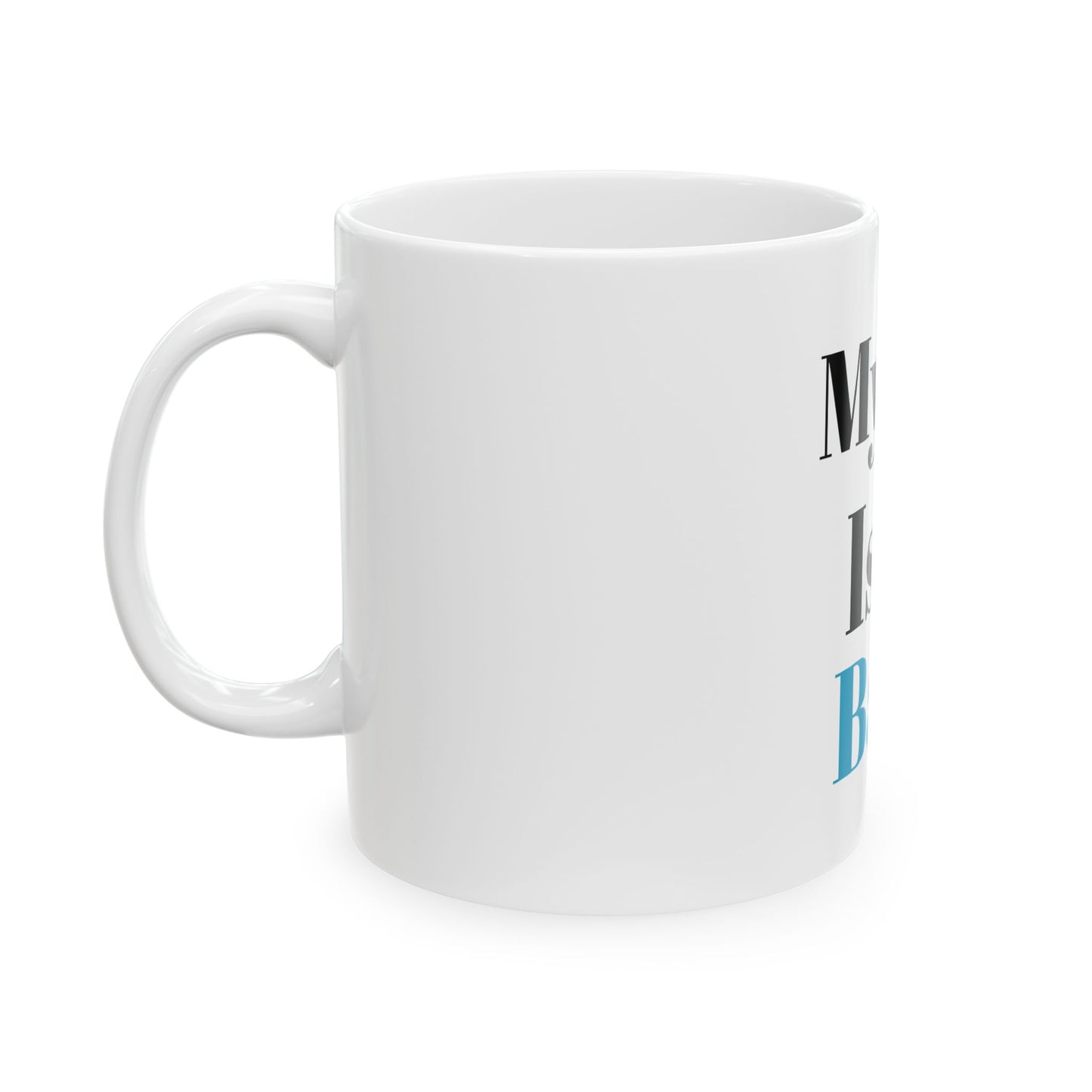 Ceramic Mug, 11oz (Cat Blue)