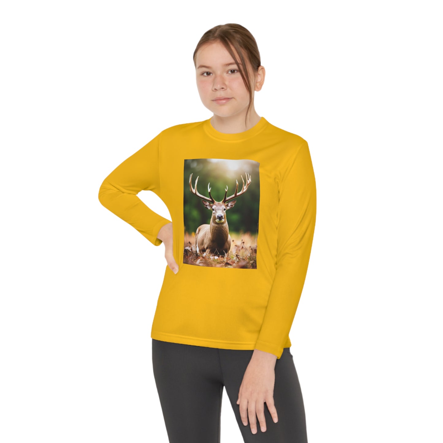 Youth Long Sleeve Competitor Tee (Deer)