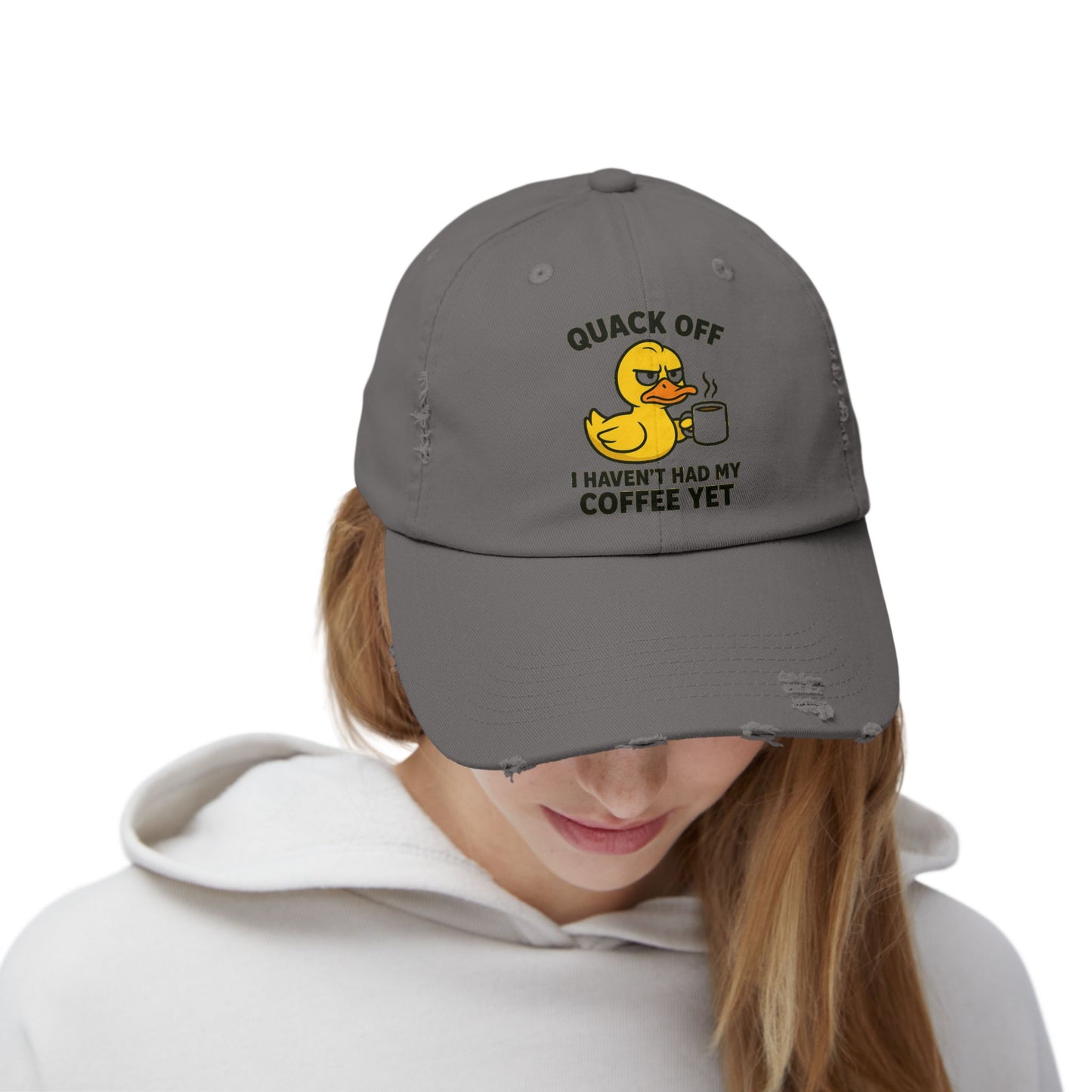 Quack Off Coffee Cap β Funny Unisex Baseball Hat