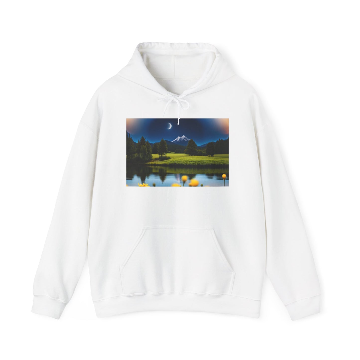 Unisex Heavy Blend™ Hooded Sweatshirt (Moon and Stars)