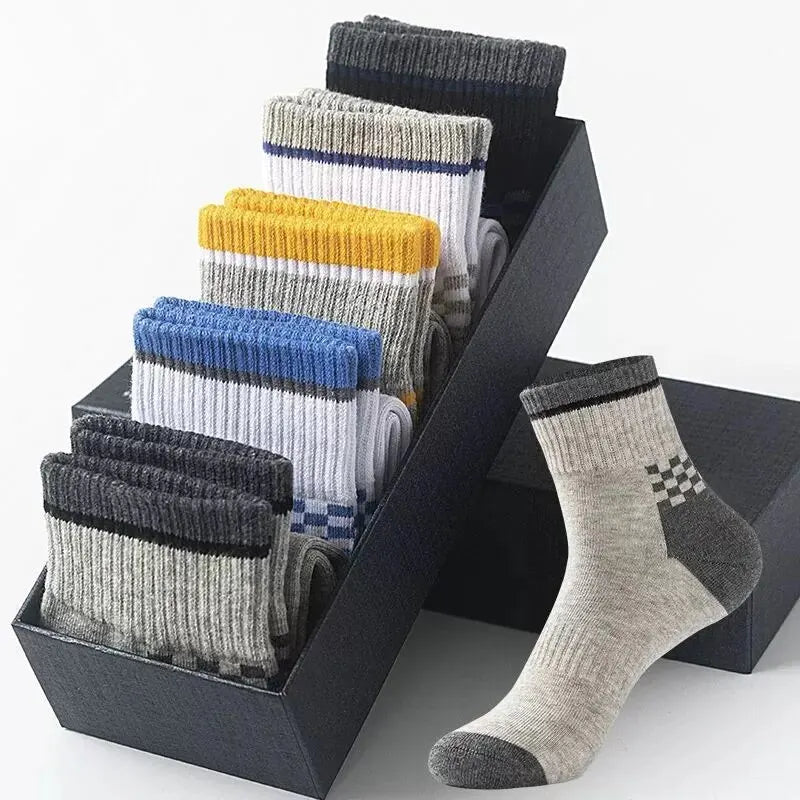 Breathable Cotton Sports Stockings Men Bamboo Fiber Autumn and Winter Men Socks