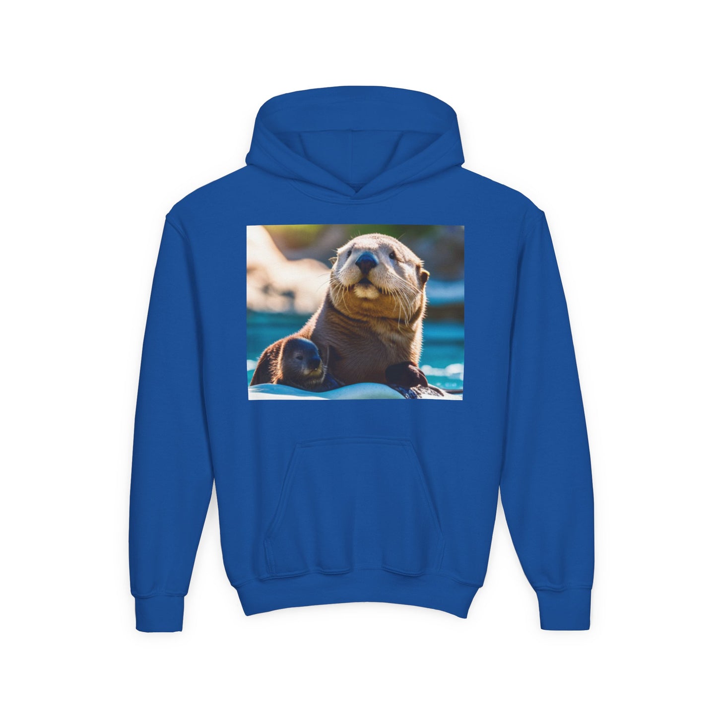 Youth Heavy Blend Hooded Sweatshirt (Sea Otters)