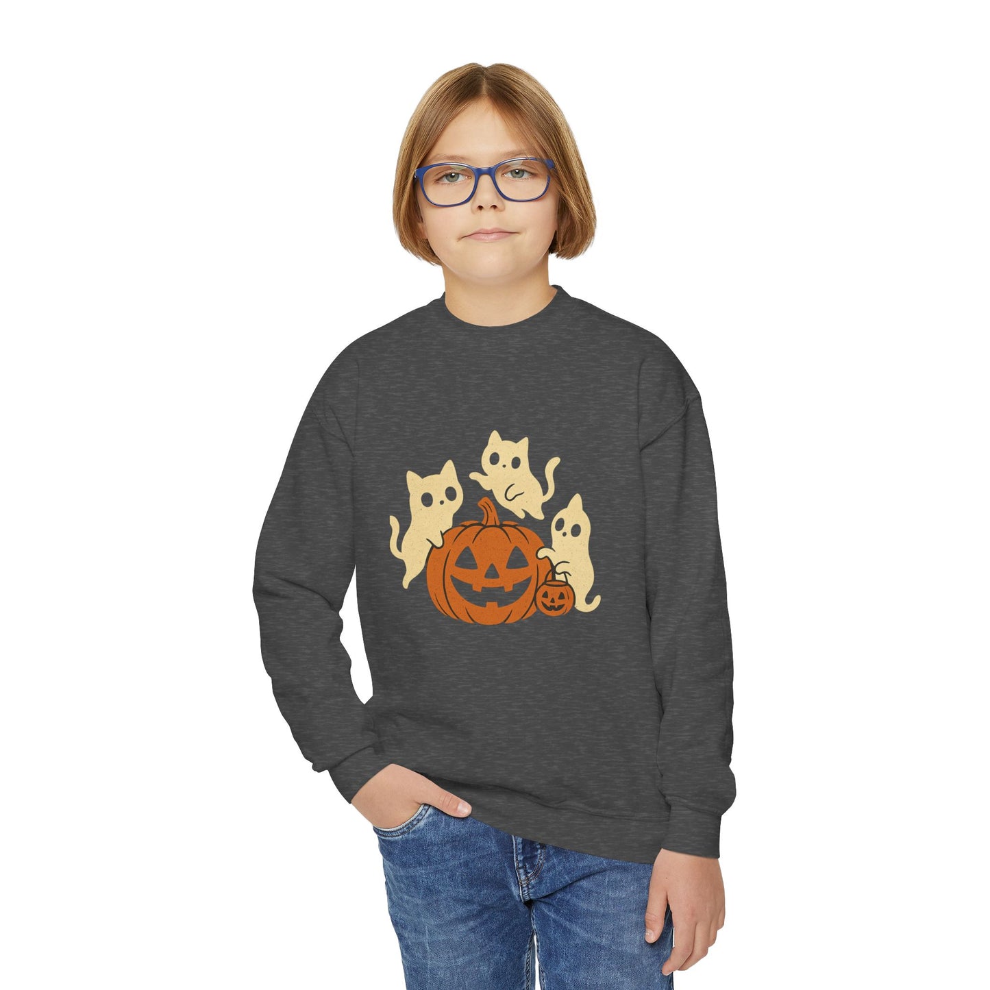Haunted Kittens Youth Crewneck🐾👻