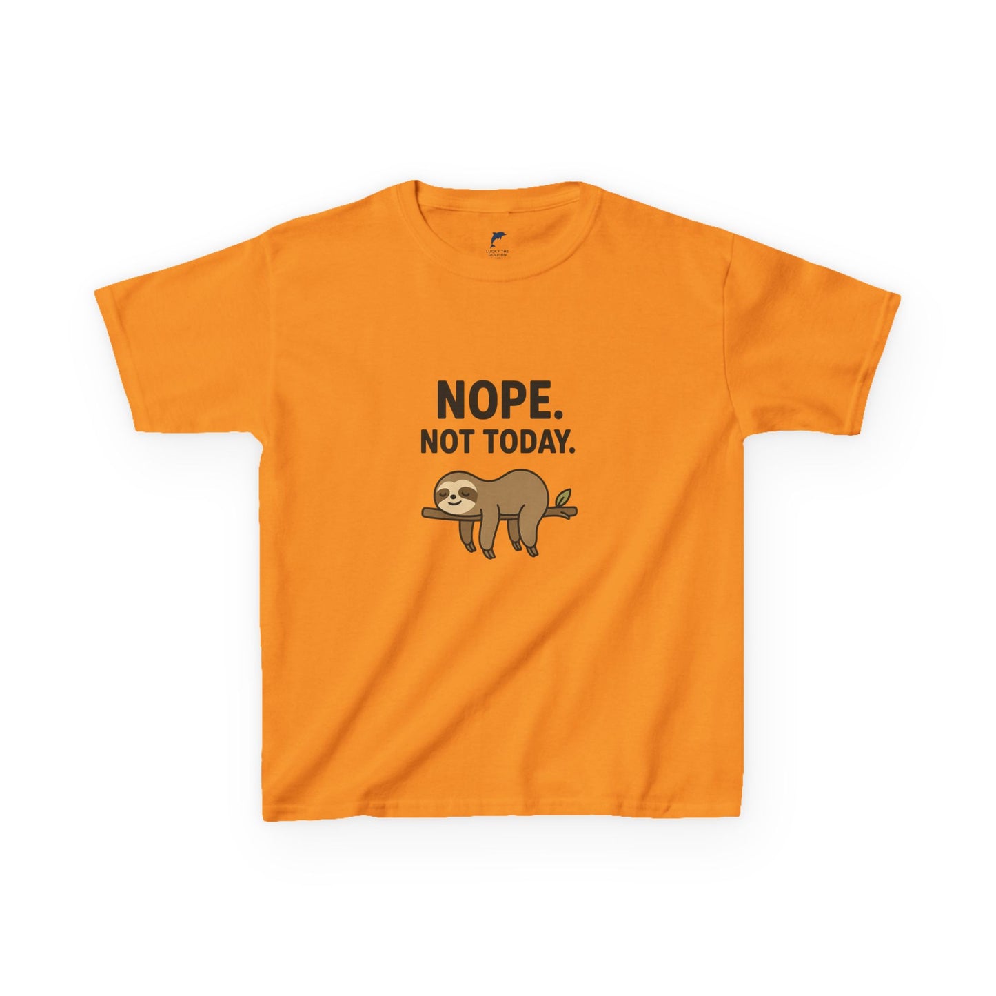 Nope. Not Today.  Sloth Heavy tee for kids 🦥