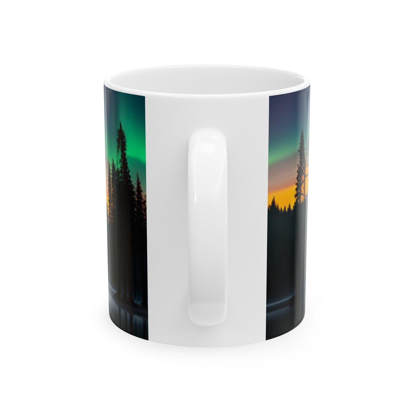 Ceramic Mug, (11oz, 15oz) (Northern Lights)