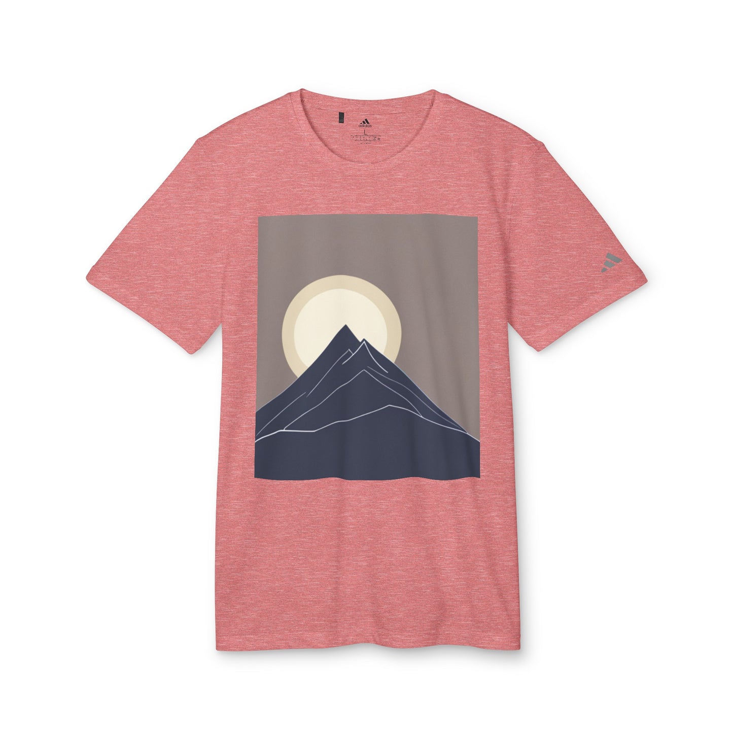 Customized adidas® Unisex Sport T-shirt (Mountain shape)