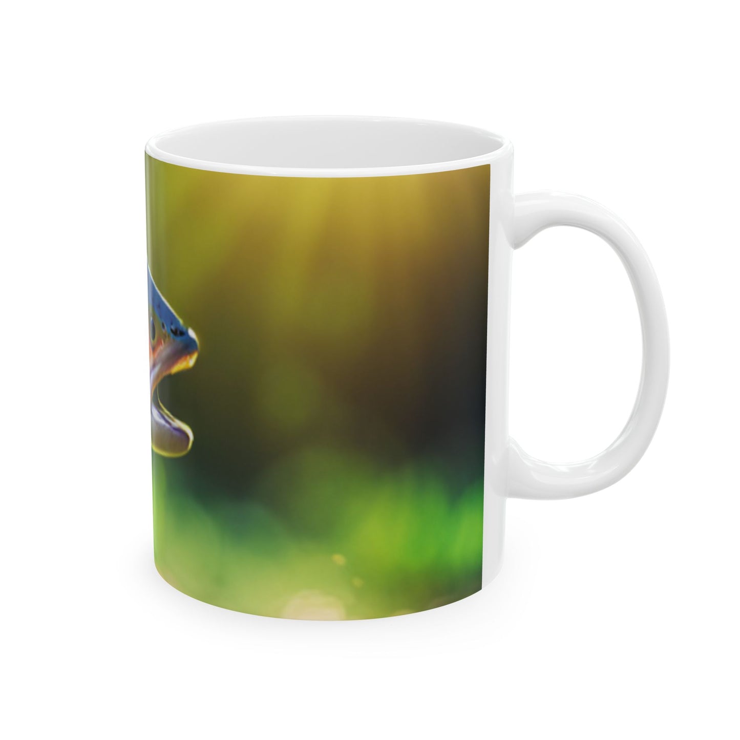 Ceramic Mug, (11oz, 15oz) (Trout)