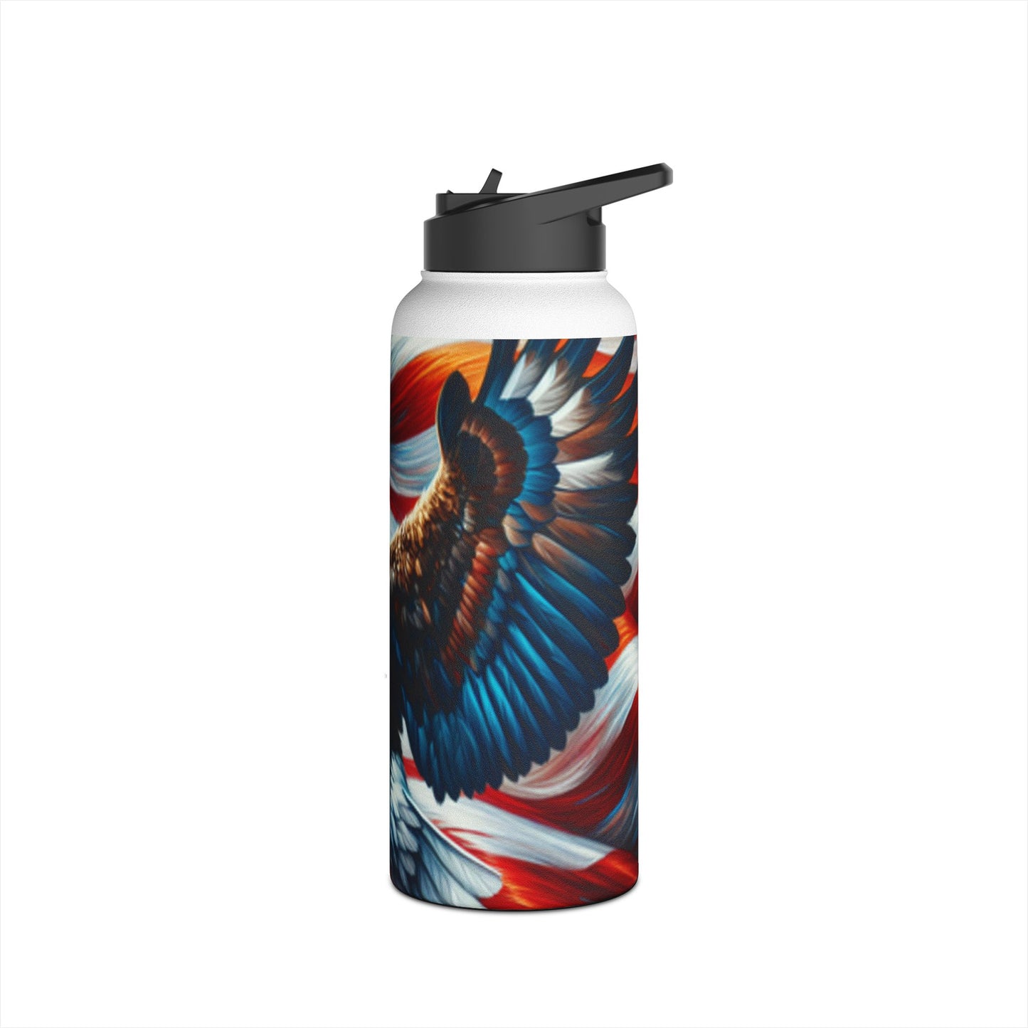 Stainless Steel Water Bottle, Standard Lid (Eagle)