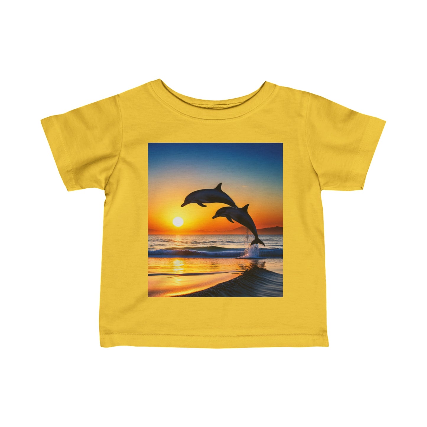 Infant Fine Jersey Tee (Dolphins)