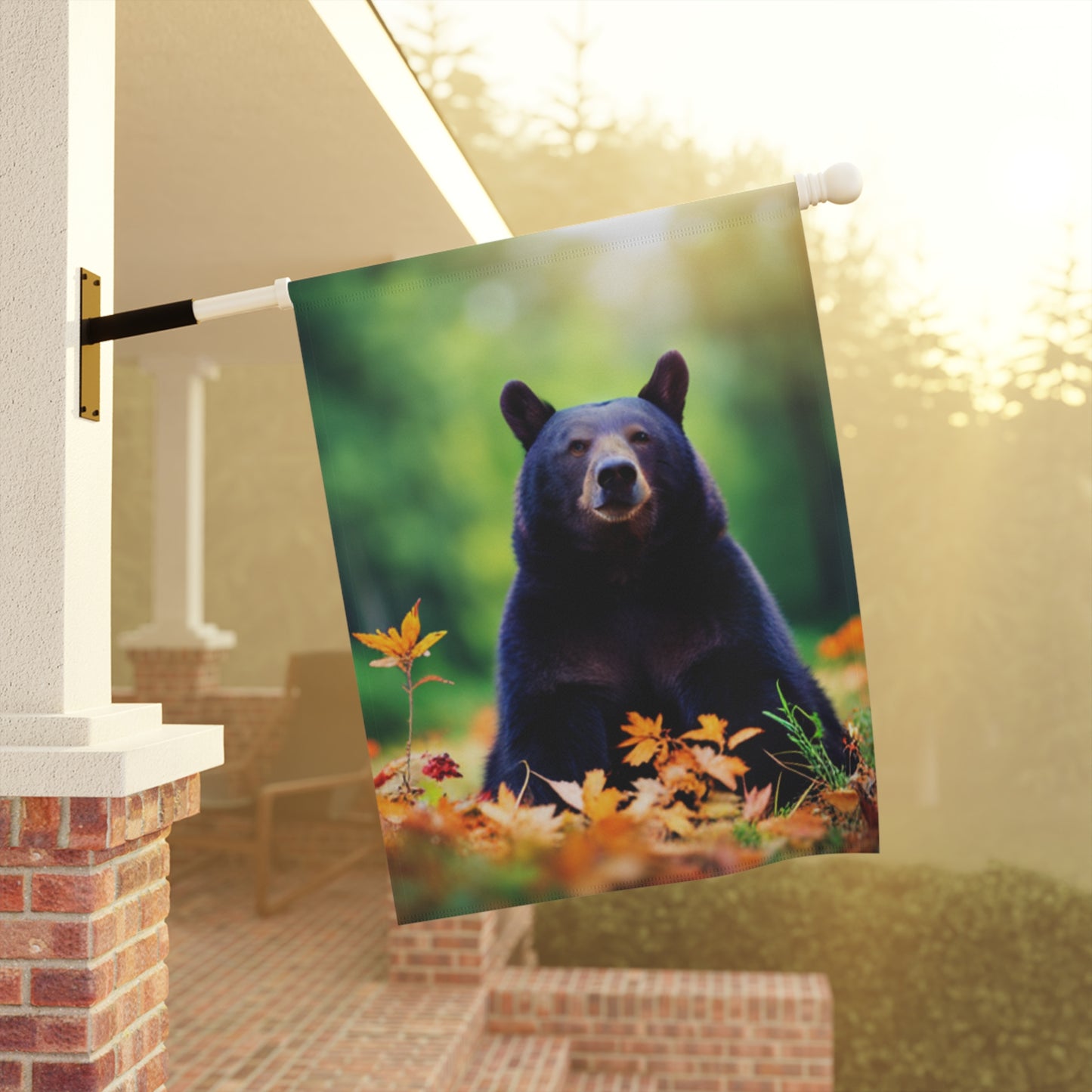 Garden & House Banner (Black Bear)