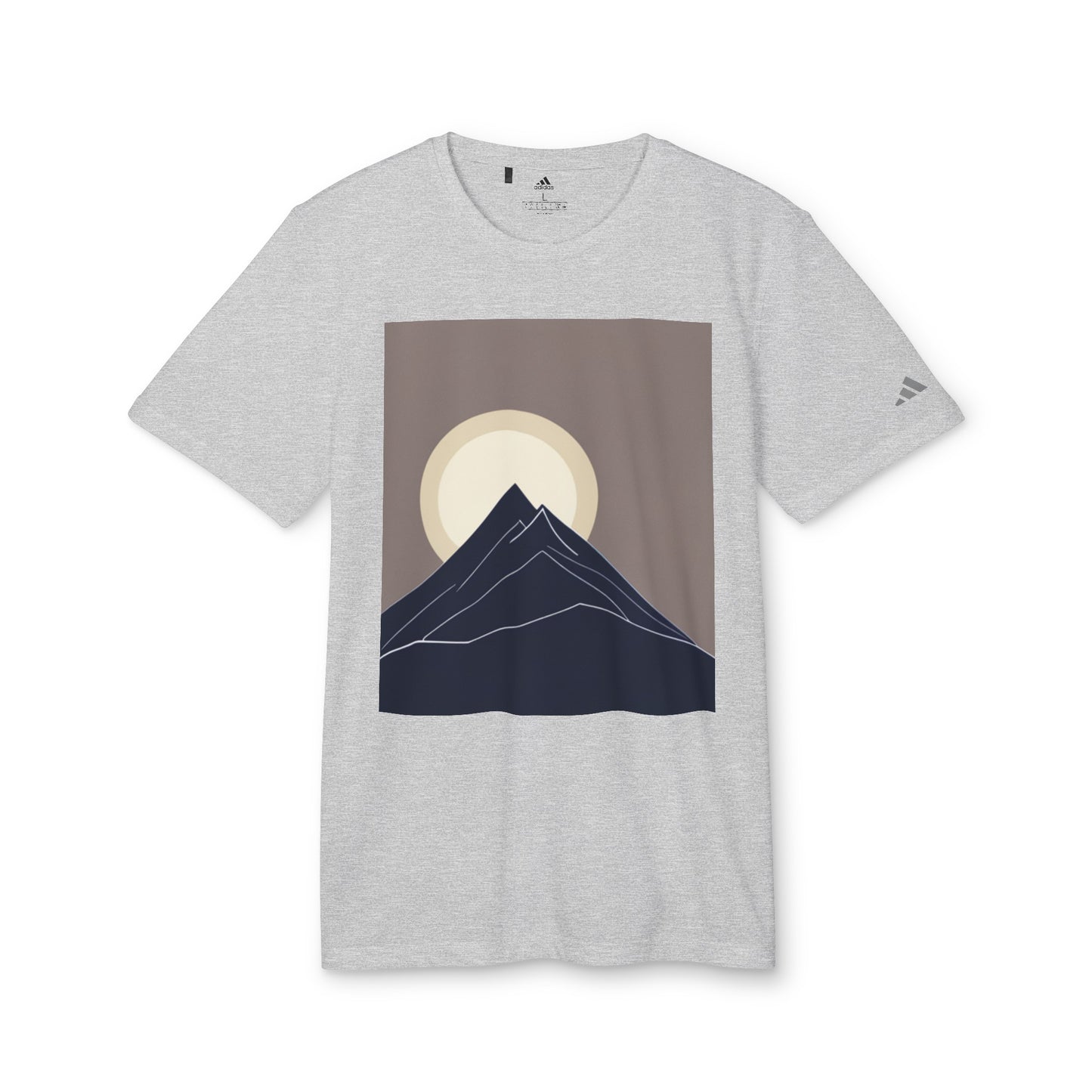 Customized adidas® Unisex Sport T-shirt (Mountain shape)