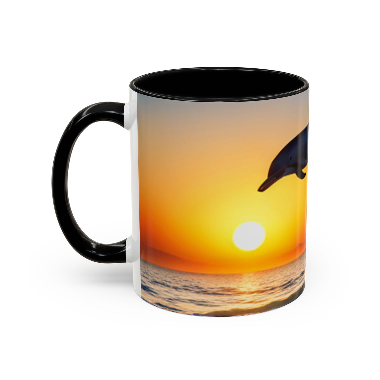 Accent Coffee Mug, 11oz (Dolphins)