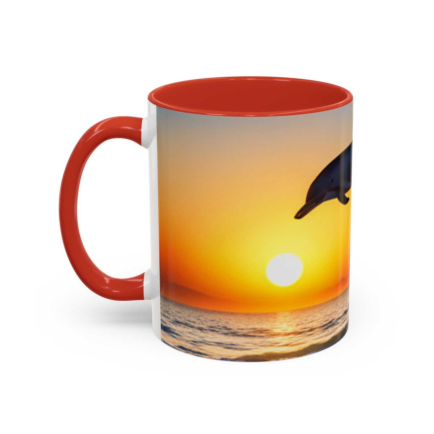 Accent Coffee Mug, 11oz (Dolphins)