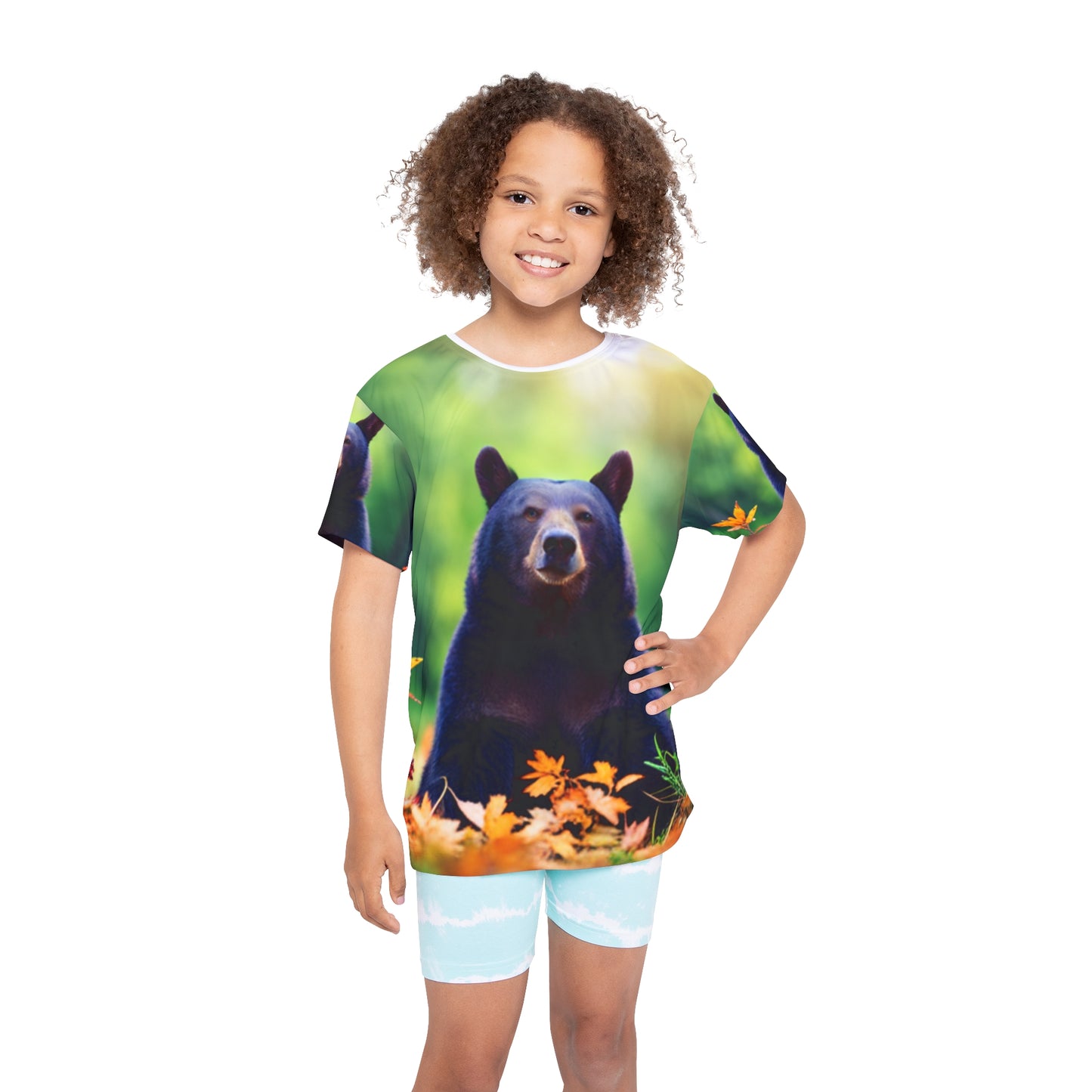 Kids Sports Jersey (AOP) (Black Bear)