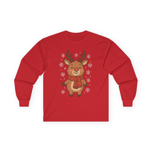 Festive Reindeer Long Sleeve Tee