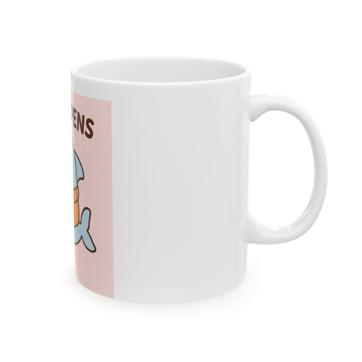 Sip Happens Dolphin Mug β Cute Coffee Cup for Ocean Lovers