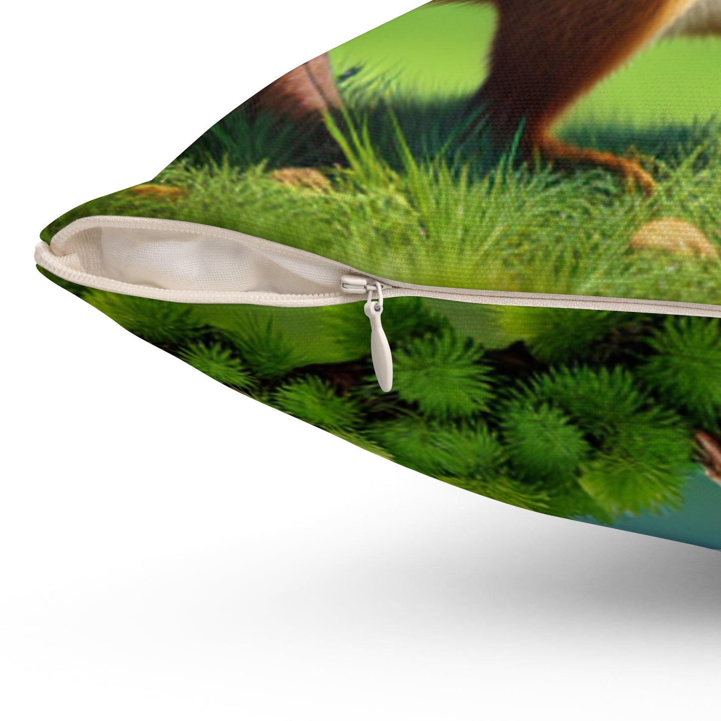 Spun Polyester Square Pillow (Squirrel)