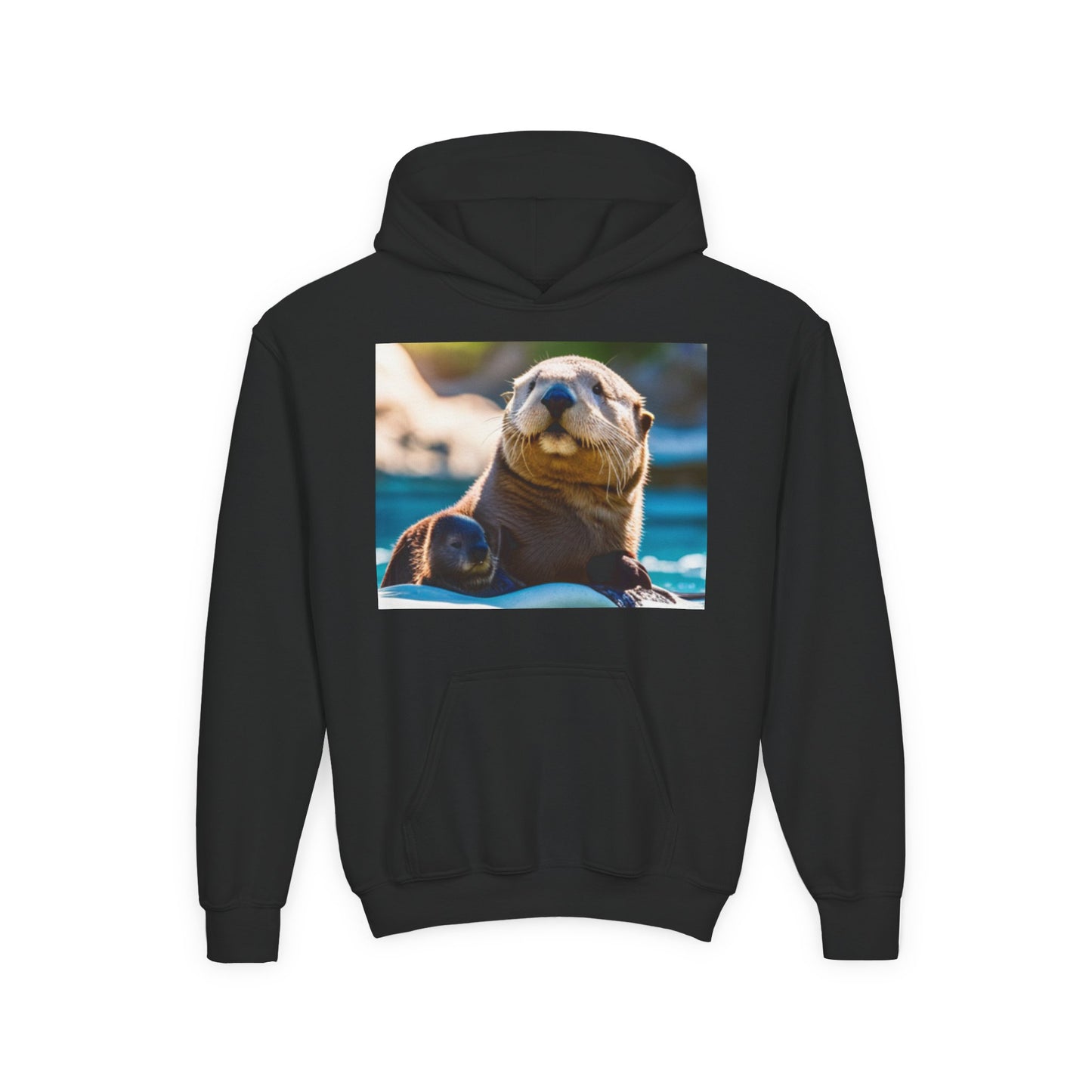 Youth Heavy Blend Hooded Sweatshirt (Sea Otters)