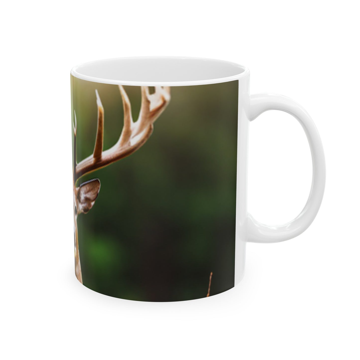 Ceramic Mug, (11oz, 15oz) (Deer/Buck)