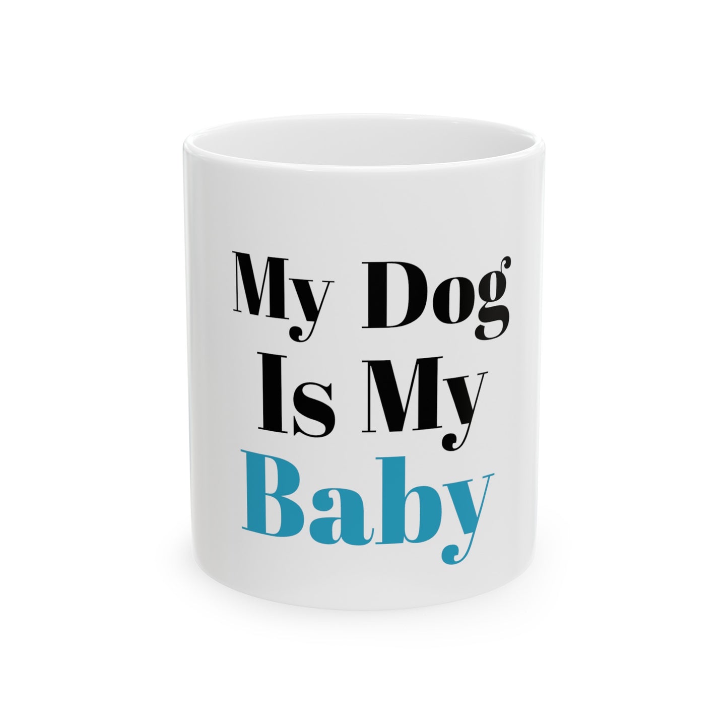 Ceramic Mug, 11oz (Dog Blue)