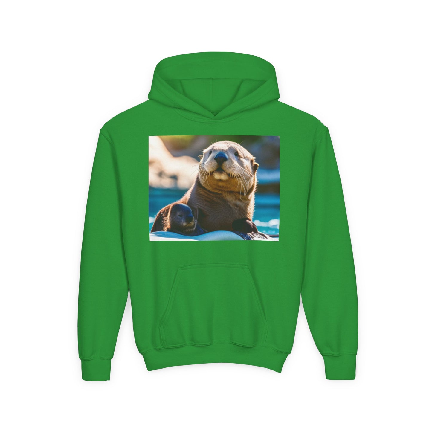 Youth Heavy Blend Hooded Sweatshirt (Sea Otters)