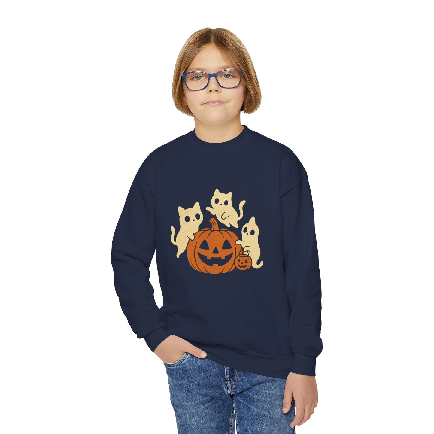 Haunted Kittens Youth Crewneck🐾👻