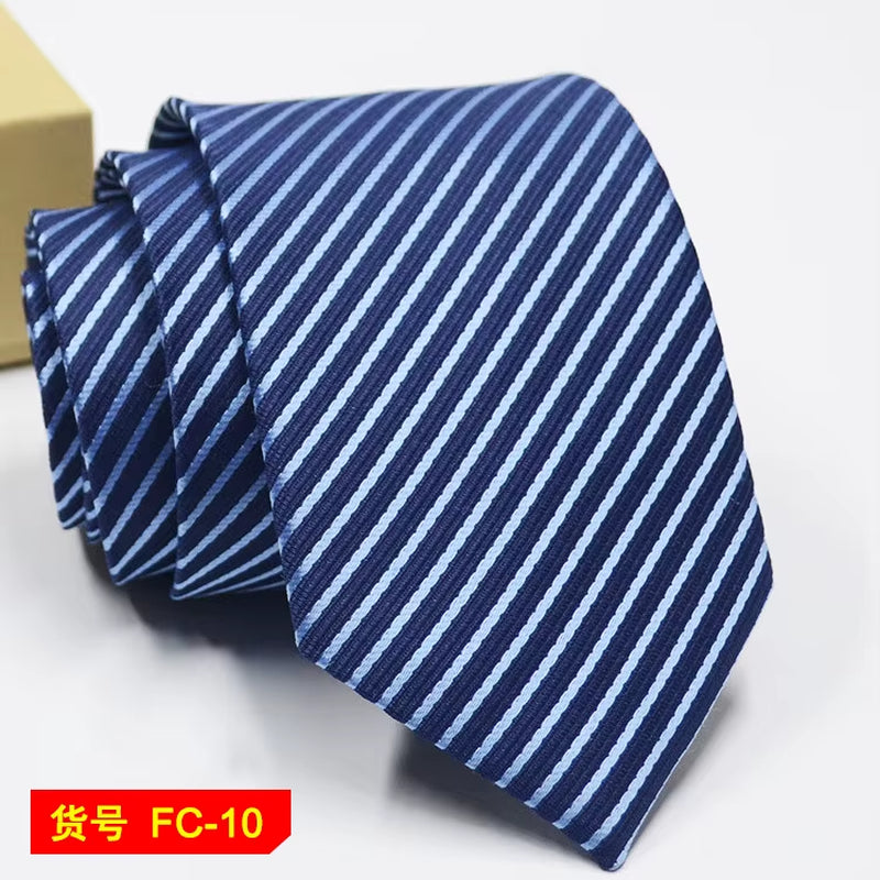 Men's Ties Solid Color, Stripe, Flower Floral 7-8Cm Jacquard Necktie