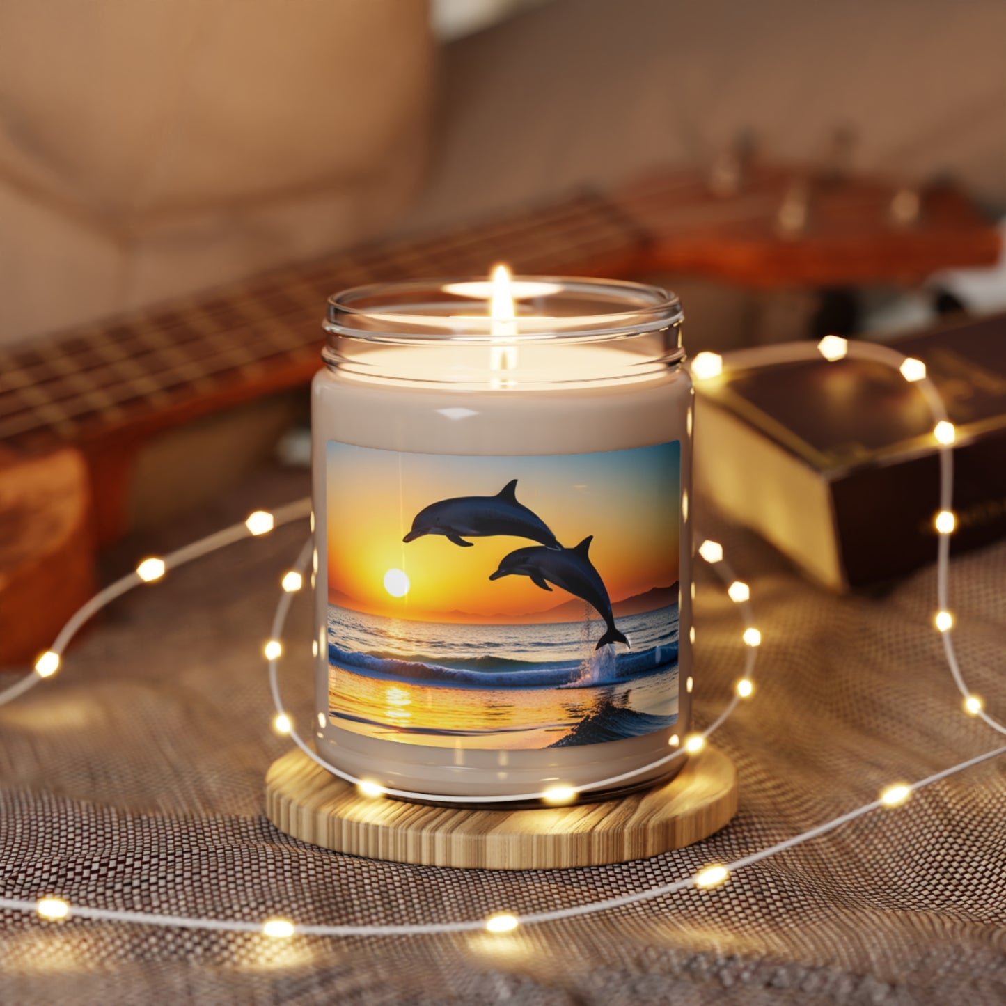 Scented Soy Candle, 9oz (Dolphin)