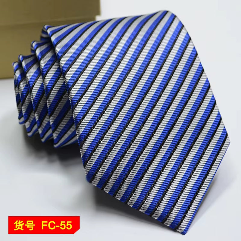 Men's Ties Solid Color, Stripe, Flower Floral 7-8Cm Jacquard Necktie
