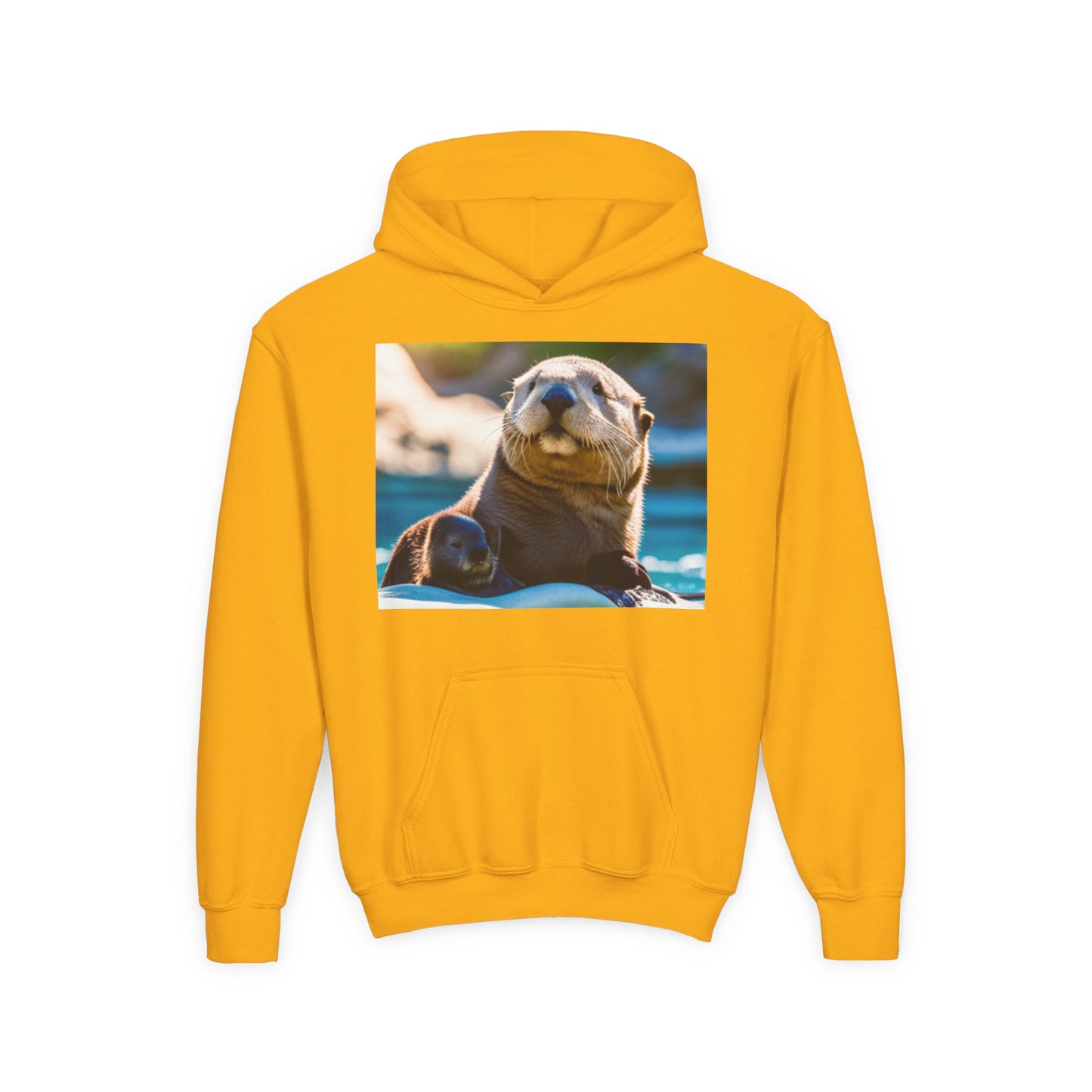 Youth Heavy Blend Hooded Sweatshirt (Sea Otters)