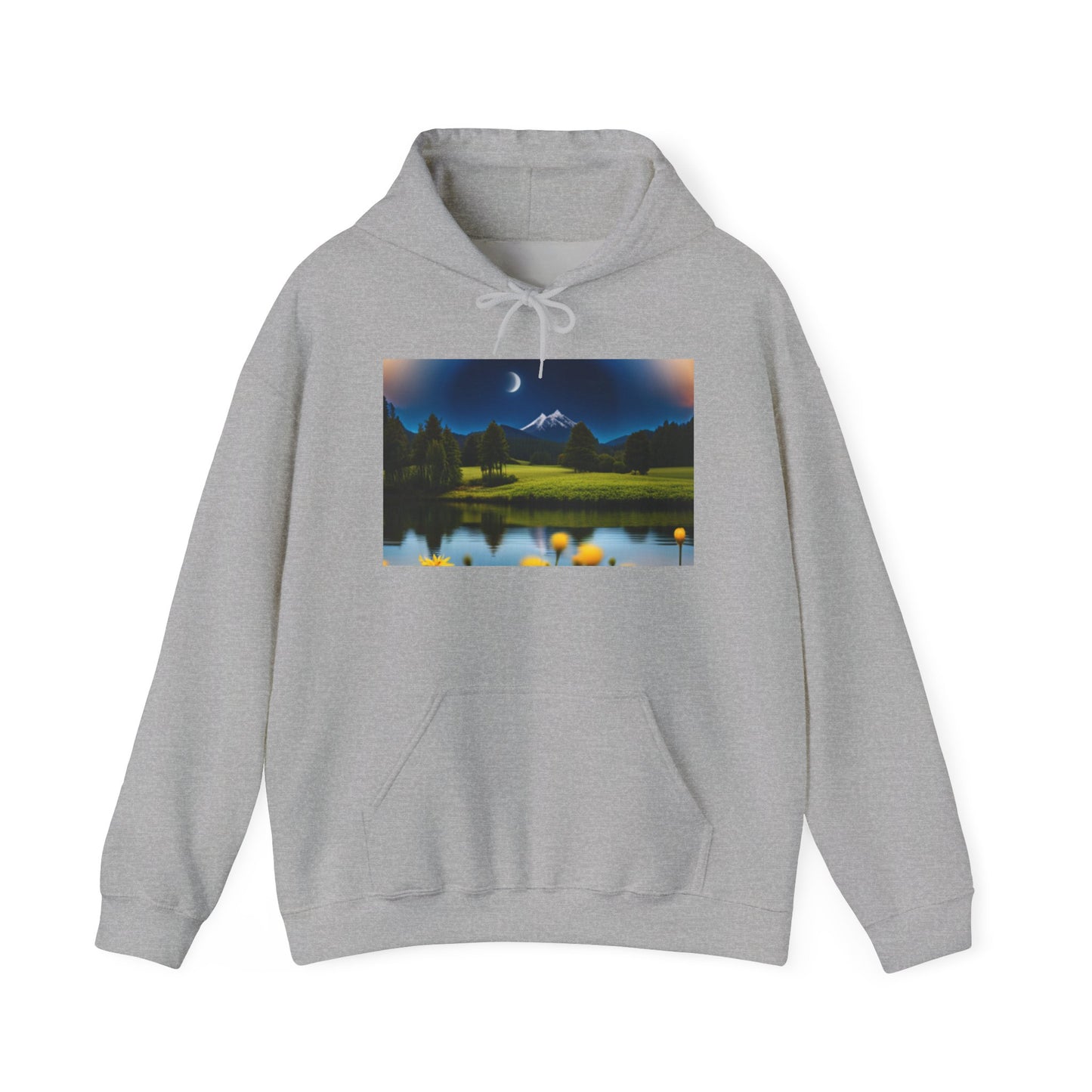 Unisex Heavy Blend™ Hooded Sweatshirt (Moon and Stars)