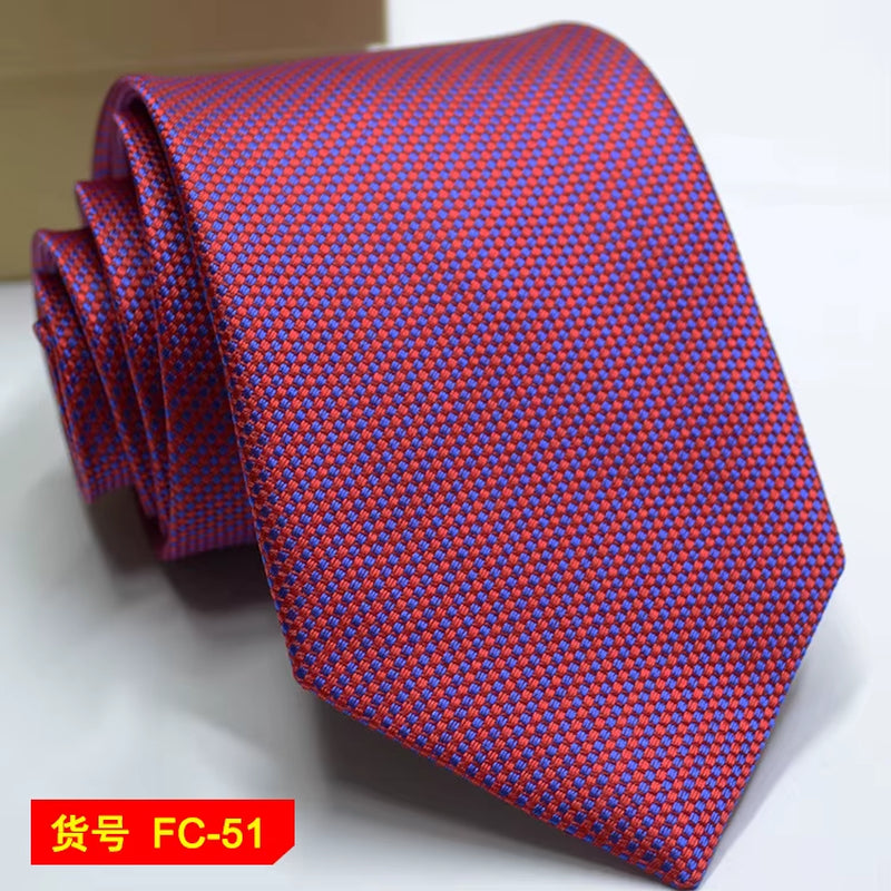 Men's Ties Solid Color, Stripe, Flower Floral 7-8Cm Jacquard Necktie