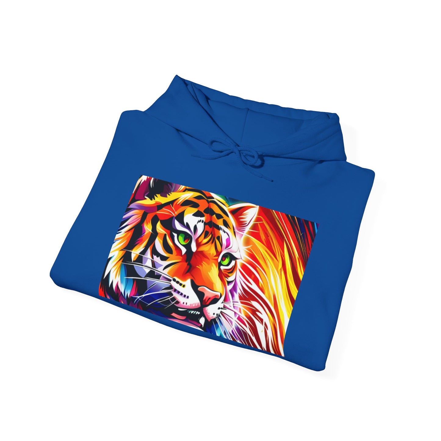 Unisex Heavy Blend™ Hooded Sweatshirt (Tiger Colorful)