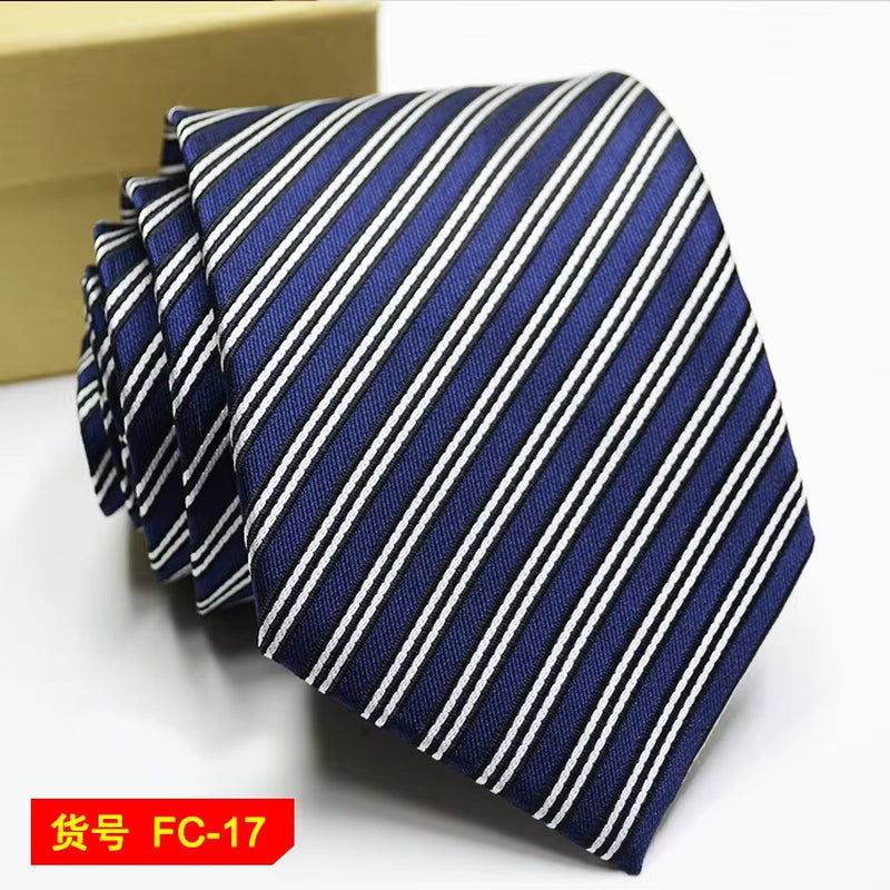 Men's Ties Solid Color, Stripe, Flower Floral 7-8Cm Jacquard Necktie