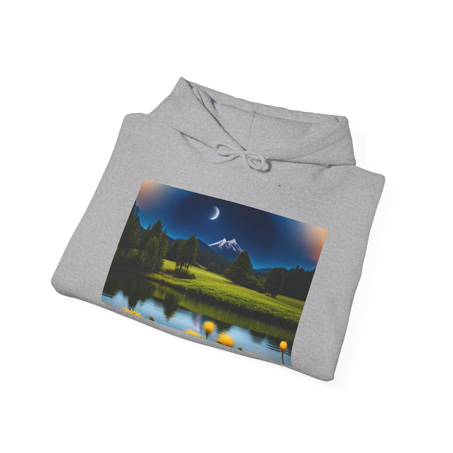 Unisex Heavy Blend™ Hooded Sweatshirt (Moon and Stars)