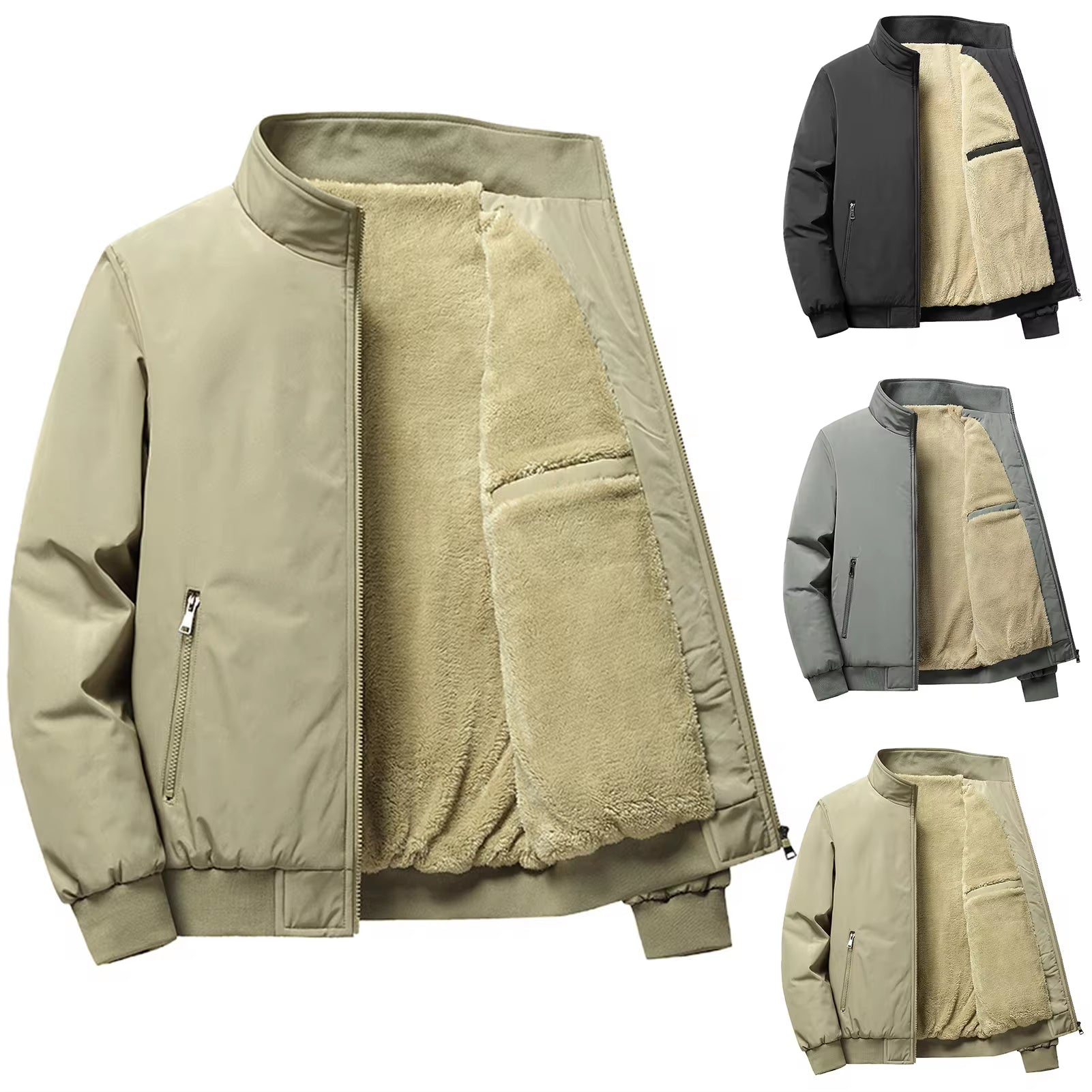 FrostForge™ Men’s Fleece-Lined Denim Jacket