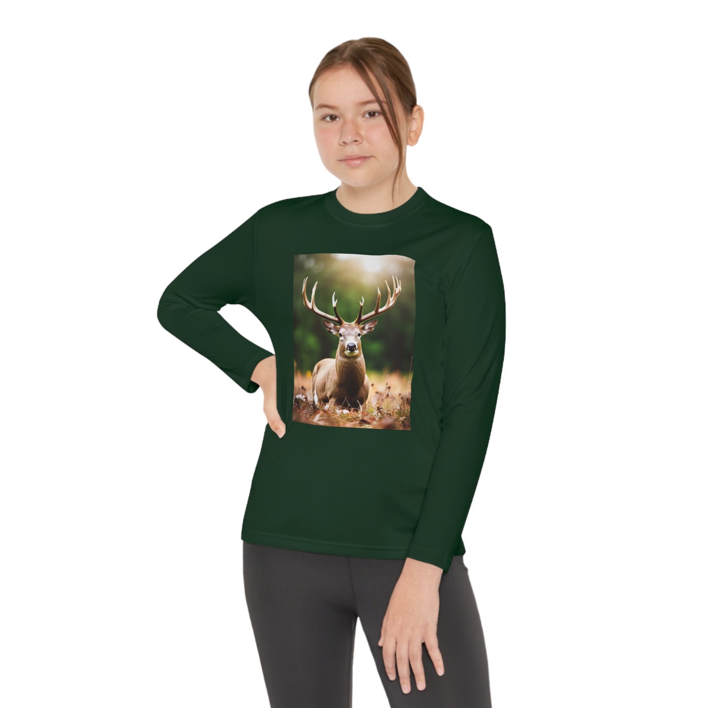 Youth Long Sleeve Competitor Tee (Deer)